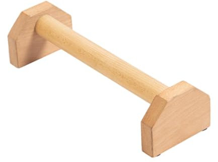 rockible 2 Stück Holz-Parallettes, Liegestützgriffe, tragbare Stützen, komfortable, rutschfeste Fitness für unterwegs, Männer und Frauen, 30 cm