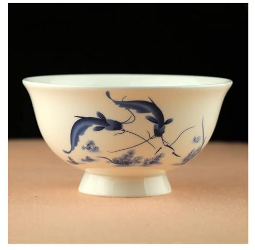 13 cm 5,1 Zoll hohe Fuß Keramikschale Jingdezhen Bone China Reisschale Haushalt gesunde Besteckschale