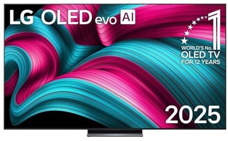 LG OLED83C54LA TV 83 Zoll (203 cm), OLED EVO 4K, Smart TV AI C5, WebOS 25, Dolby Vision und Dolby Atmos, AMD FreeSync, Alexa/Google Assistant, Schwarz