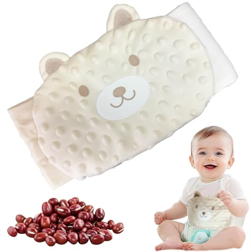 GYHWOFUL Baby Wärmekissen mit Roten Bohnen – Anti-Kolik Wärmegürtel aus 100% Baumwolle, Mikrowellen-Körnerkissen gegen Blähungen & Bauchschmerzen, Geschenk zur Geburt & Einschlafhilfe