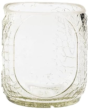 GoGiftid Upcycled 300ml Glasses Created Using Old Monk Rum Bottle – Retro Chunky Glassware | Handmade Barware for Rum, Whiskey & Cocktails | Gift for Him | Christmas Gifts (Pack of 1)