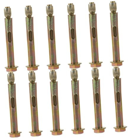 Alipis 12 Pezzi Bulloni Ancoraggio Carbonio per Cartongesso e Calcestruzzo Facile Installazione e Resistente per Uso Domestico e Professionale