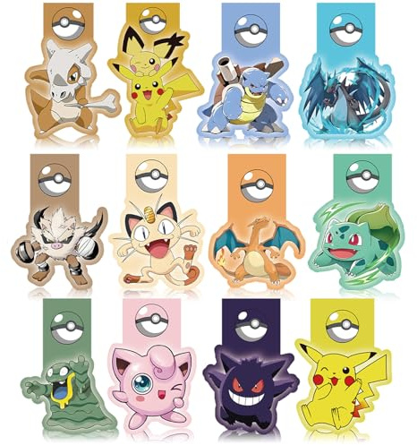 12Pcs Magnet Magnetische Lesezeichen,magnetische lesezeichen Bunt Niedlichen Lesezeichen,Book Marks for Reading,für Klassenkameraden und Freunde
