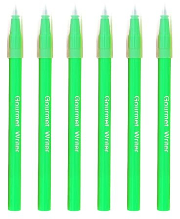 6Pcs Edible Markers for Baking Embellishments Edible Decorating Pen Food Coloring Writing Pen Dessert Art Supplies
