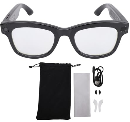 Denash AI Translation, Stabilized HD Recording, Smart Glasses for Travel, AI Multilingual Translation and Long Endurance with Connection