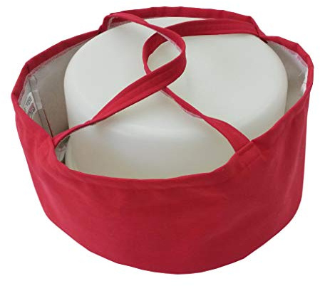 Biona Kuchentragetasche/Transportbox (Kuchen/Torten) bis Behälter ø 36 cm Höhe 20 cm, waschbar (rot)