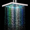 MEETOZ 8 inch Square 7 Colors Automatic Changing LED Shower Head Bathroom Showerheads Sprinkler