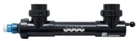 Aqua Ultraviolet AAV00035 25-watt UV Sterilizer with Wiper for Aquarium, 2-Inch, Black