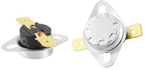 sourcing map 2 Stück KSD301 250V 10A Temperaturschalter Thermostat 75C Celsius N.C.