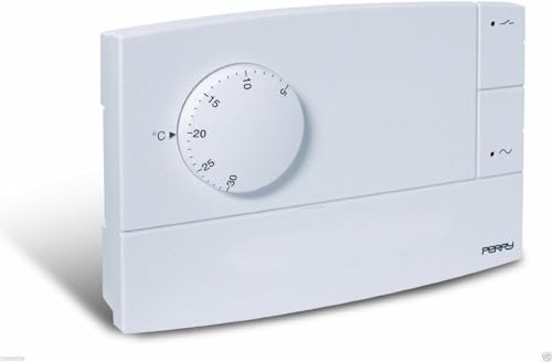 Perry 1TITE510B Termostato da Parete, Bianco