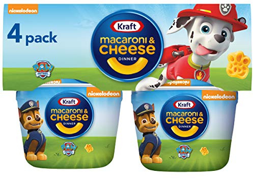 Kraft Easy Mac Paw Patrol Formen Makkaroni und Käse (4 mikrowellengeeignete Tassen)