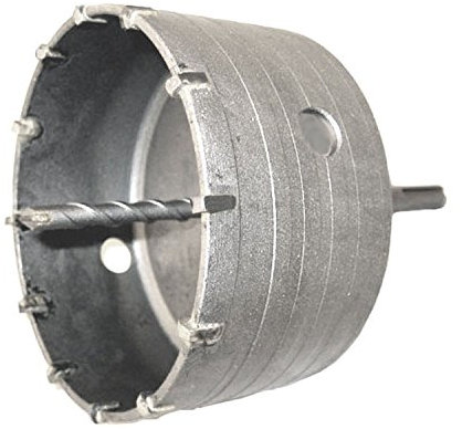 Voche 110mm Diameter SDS + Tungsten Carbide Tipped (TCT) Core Drill for Masonry Concrete Stone Builders Brick Blocks