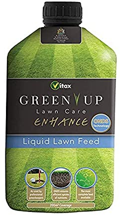 ( x2 ) Vitax 5GEL3 Green Up Lawn Care Enhance Liquid Lawn Feed 200sqm