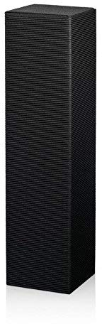 10 Stück Dekowell Classic schwarz, 1er Weinverpackung´, Geschenkkarton, Flaschenverpackung
