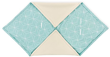 Force Kids Couverture nid d'ange pour coque bébé Fine Diamante blanc sur Menthe