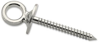 Docks gmar63 Piton a occhio viti a legno acciaio inossidabile, Grigio, Ø 15 mm/80 mm, set di 2 pezzi