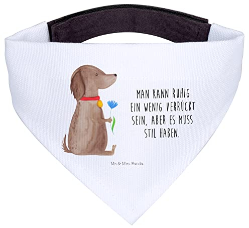 Mr. & Mrs. Panda Hundehalstuch L Hund Blume - Geschenk, Verrückt, Haha, Halstuch, Hundetuch, Stil, Für Hunde, Sprüche, Bandana