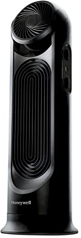 Honeywell TurboForce Tower Fan, 2-in-1 Fan with 6 speeds, quiet operation quality. Stylish Tower Fan for home, room, bedroom or home office - Black, HYF502