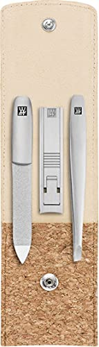 ZWILLING TWINOX Maniküre Pediküre Set 3-teilig in Reisegröße, Geschenkset, Kork Edition, Beige
