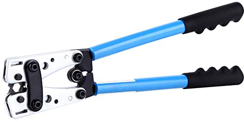 Estink Pinza Crimpatrice Esagonale per Capicorda Elettrici, 6-50 mm², AWG 22-10