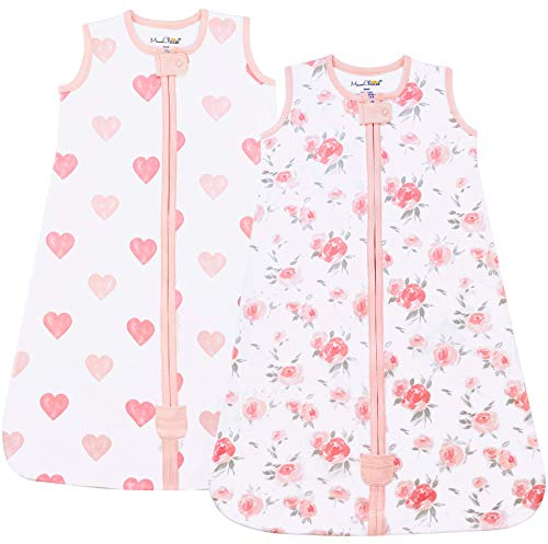 Baby Schlafsack, 0.5 TOG 100% Bio-Baumwolle, Ideal für den Sommer, Sommerschlafsack für Jungen und Mädchen, L (12-18 Monat)