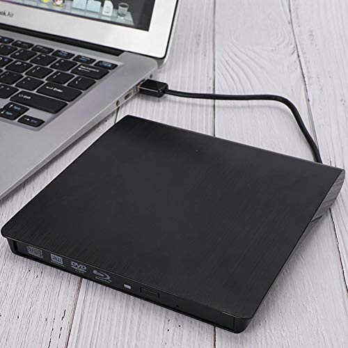 PUSOKEI 9,5 mm de Protection USB3.0 SATA Boîtier de Lecteur Optique Pratique, Boîtier de Lecteur Externe Ultra-Chose de 5 Gbit/s pour Améliorer la Fonctionnalité de L'ordinateur Portable(Noir)