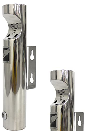 JTYX Aschenbecher für die Wandmontage im Freien, Aschenbecher aus Edelstahl für Zigaretten, Zigarettenentsorgungsturm - Gewerblicher Aschenbecher für Bars, Hotels, Einkaufszentren, Bahnhöfe usw