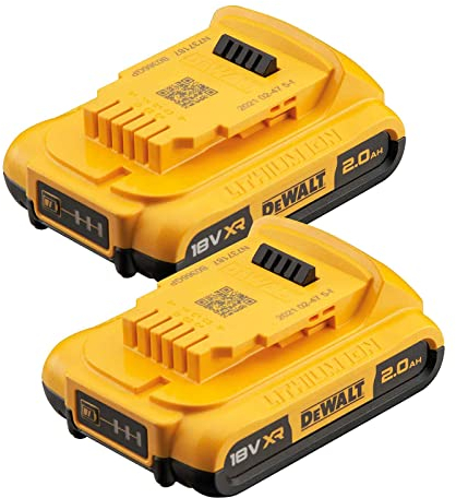 DEWALT Battery Starter Kit DCB183D2-XJ 18 Volt / 2 Pieces 2 Ah Batteries