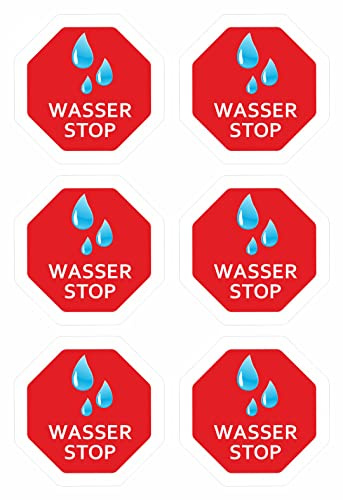 BIKE-label Wasser sparen Aufkleber Wasser Stop Spülstop für Toilette Hinweisschild Kosten senken X900254VA