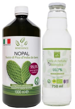 Benessence - Succo di fico d’india + Linfa di betulla - Equilibrio del peso corporeo