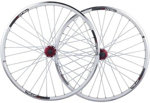 Laufradsatz MTB 26-Zoll-Fahrrad-Laufradsatz, doppelwandige Leichtmetallfelge, Scheiben-/Felgenbremse, Schnellspanner-Fahrradrad, 7/8/9/10-Gang-Kassette, Fahrradteile, Straßenrad