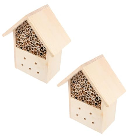 BESPORTBLE 2stücke Insektenhaus Aus Dekoratives Bienenhaus Hängendes Zimmer Für Marienkäfer Hängendes Haus Für Insekten