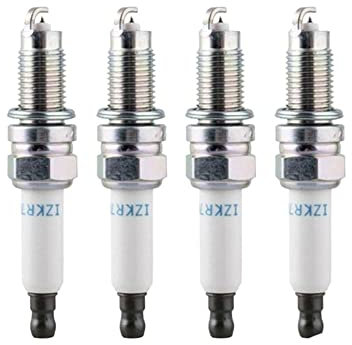 Kfz-Zündkerzen 4 Stück 101905606A IZKR7B Iridium Zündkerze passend for Audi A3 TT Eos passend for Touareg 3.2L passend for Porsche passend for Cayenne passend for Volkswagen passend for Golf passend f