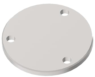 Sellon24® Edelstahl Bodenplatte Voll Anker Pfosten mm Platte 85 mm ohne Loch Schliff Ronde geschliffen Bodenflansch zum Schweißen Schweissen Befestigungsplatte Pfostenanker Geländer Balkon 85x00x6-S