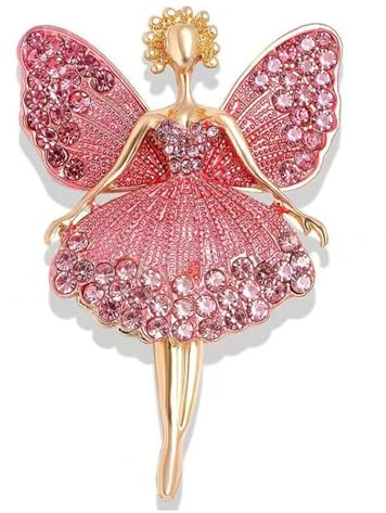 JJiaoLinin Broche Papillon Coloré Strass Decollete Sécurité Accessoires Manteau Femmes Filles