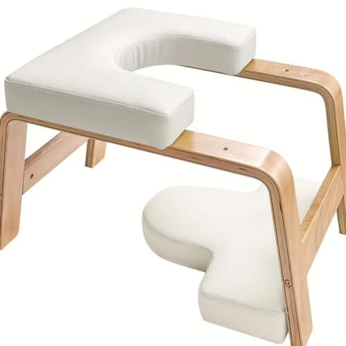 FFitness Yoga Headstand Sgabello per la Casa Panca per Inversioni Headstand Chair in Legno Sedia Inversione Robusta Panca Sirsasana