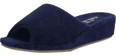 Josef Seibel Marseille 01 Pantoufles pour femme, largeur G (normal), bleu foncé, 42 EU
