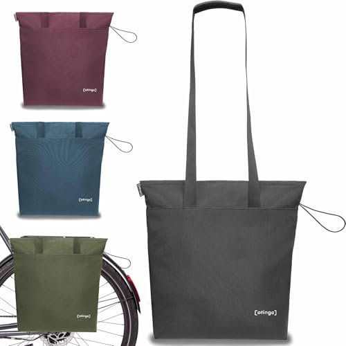 otinga® Shopper Fahrradtasche faltbar [14L Volumen] ideal als Zusatztasche zum Verstauen I Einkaufstasche Fahrrad für jeden Gepäckträger I Extra leichte & Wasserabweisende Fahrradtasche Damen