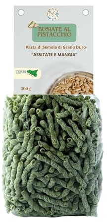 Pasta Busiate de Pistacho 500g Tesori di Sicilia 2 Paquetes