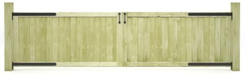 Xichuzi Puertas de Valla Madera de Pino impregnada 300x75 cm 2 uds, Vallas para Jardin, Puerta Entrada Exterior, Puerta De Jardin, Verja Jardin Exterior - 45338