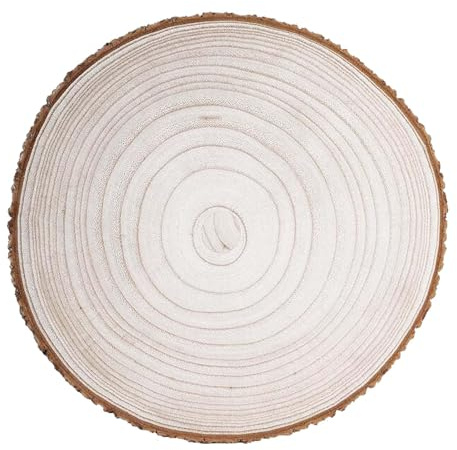 DAHI 30~34CM Grandi Dischi Legno Grezzo Naturale, Dischetti Tronco Legno Decorativi, Paulownia, per Fai da Te, Dipingere, Decorazione da Tavola (30-34cm/1pcs)