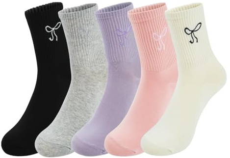 Chaussettes Femme Chaussettes Hautes Femme en Coton Respirantes Chaussette de Sport pour Athletic Randonnée