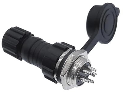 Kontermutter-Anschluss GX16 M16 Kontermutter Stecker Buchse Docking 2p 3p 4p 5p 6p 7p 8p 9p 10pin 10Pcs(Back nut 9P 10PCS)