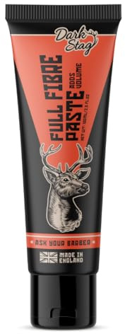 Dark Stag Full Fibre Paste Hair Styling Paste, 100ml/3.5oz | Professional Styling Product, Volume and Thickness Boost, Medium Hold, Water Based Easy to Wash, Natural Look