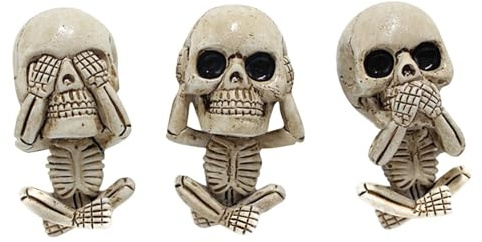 Skull Auto Lüftung Clips Aromatherapie Clip Geschenk Deko 3 Stücke Skeleton Dekoration Autozubehör für Männer Frauen Weihnachtsgeschenke für Papa Mama Christmas Gifts (3 x Totenköpfe)