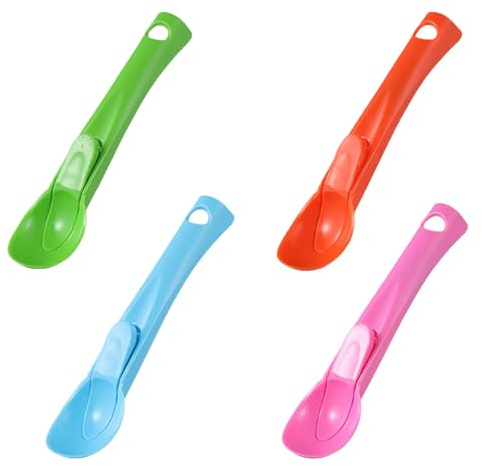 4 pcs Ice Cream Scoop with Trigger，Melon Baller Scoop，Mash Potato Scoop，Meatball Maker，Cookie Dough Scoop，Small Ice Cream Scoop - Cookie Scoops for Baking