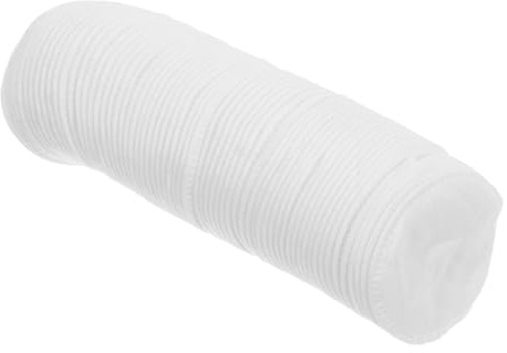 jojofuny Discos de Algodón Desmaquillantes y Exfoliantes Blancos, 100 Unidades, Absorbentes Doble Uso para Rutina de Belleza y Cuidado Sensible