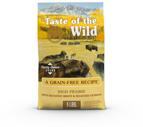 Taste of the Wild, Dry Dog Food High Prairie Canine Formula with Roasted Bison and Venison, 80 Ounce