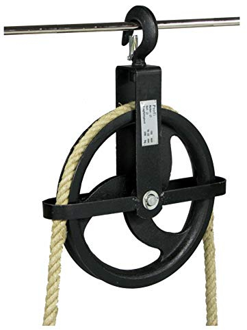 Bau-Aufzugsrolle Ø 190 mm / 200 kg, mit Kreuzbügel