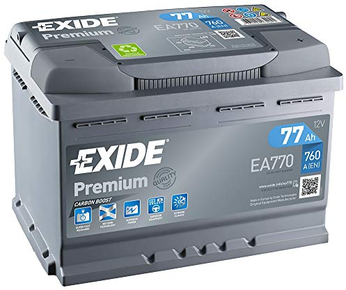Exide Premium Superior EA770 - Batteria per avviamento, 12 V, 77 Ah